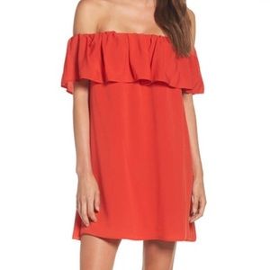 NWT French Connection Polly Ruffle Popover Dress